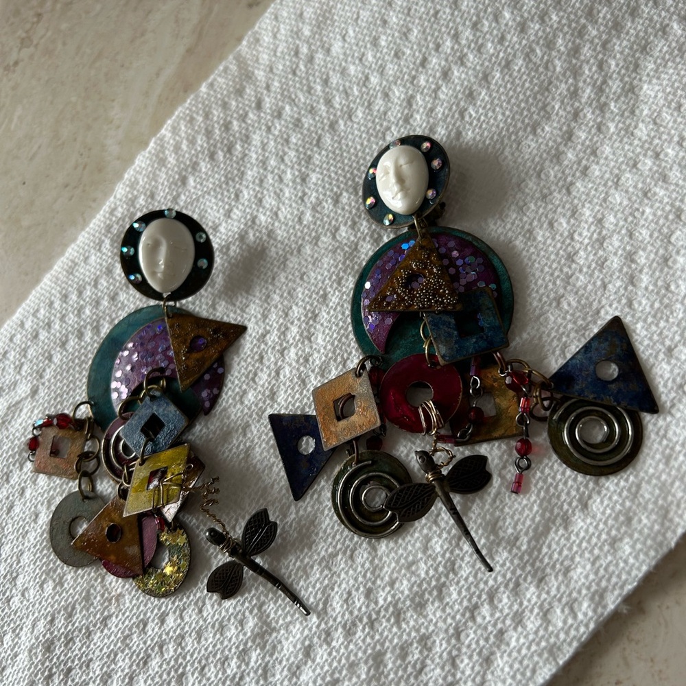 Clip on Dangly Earrings